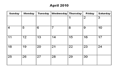printable april 2011 calendar with holidays. printable april 2011 calendar